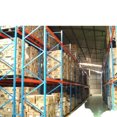 China Corrosion Protection Warehouse Customized 2021 Promotional Blue And Orange Pallet Rackings for sale