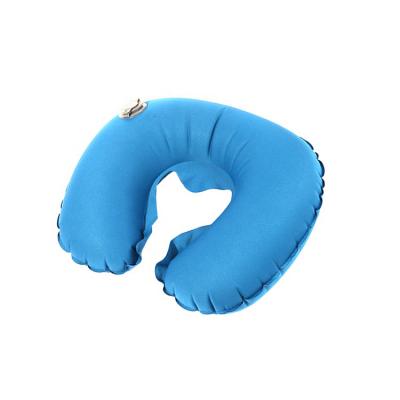 China Fillled PORTABLE Waterproof Elastic Viable Inflatable Car Ride U-shape Custom Factory Sale Neck Pillow for sale