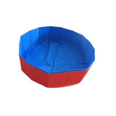 China PVC Pet Swimming Pool Portable Folding Yard Viable Outdoor 100*30cm Portable Pet Tub for sale