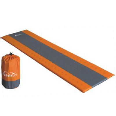 China Outdoor PVC 75d Camping Mat Inflatable Beach Mattress Portable Sleep Mat for sale