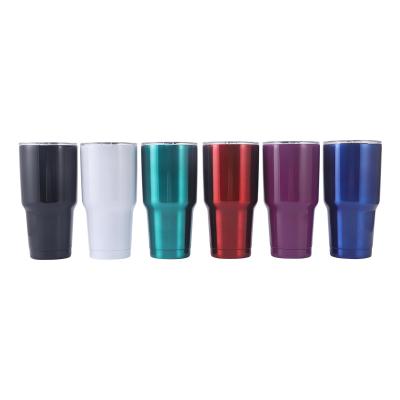 China PORTABLE Double Wall Stainless Steel Coffee Tumbler 30Oz Double Tumbler With Lid for sale