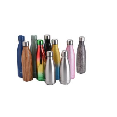 China Sustainable Cola Shaped Water Bottle Stainless Steel Insulated Double Wall Stainless Steel Water Bottle Sports Vacuum Flasks for sale