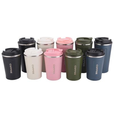 China PORTABLE Wholesale Double Wall Vacuum Insulated Stainless Steel Coffee Mug Tumbler With Lid Travel Mug for sale