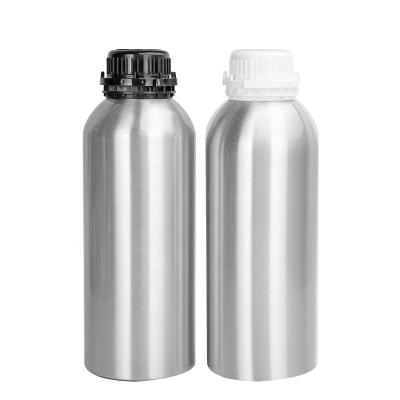 China Wholesale 500ml 1000ml 1500ML Aluminum Empty Metal Essential Oil Bottle With Tamper Evident Lid for sale