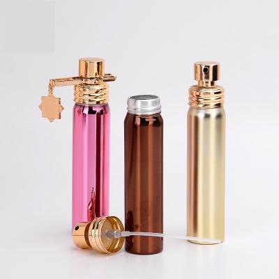 China Hot Sale 15ml 20ml 30ml Travel Colorful Empty Portable Refillable Perfume Personal Care Aluminum Bottle for sale