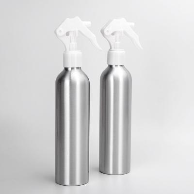 China eco-friendly and recyclable material aluminum bottle with trigger pump or sprayer 10z 20z 30z empty aluminum spray bottle for sale