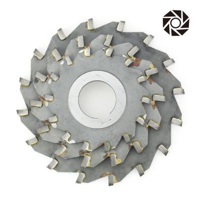 China Three Sides Welding Milling Cutter SQUARE Notching Carbide Tilted Materials BitsRoughing Saw Blade for sale