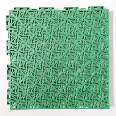 China Shock Absorption PP Tiles for Volleyball Tennis Badminton Court 280g Weight for sale