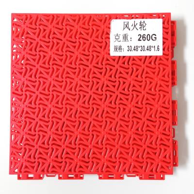 China Green PP Tiles for Volleyball Tennis Badminton Basketball Court Outdoor Sports Gym Flooring for sale