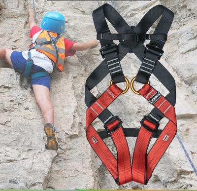 China CE Certificate Children Rock Climbing Full Body Safety Belt Polyester Reinforced Silk for sale