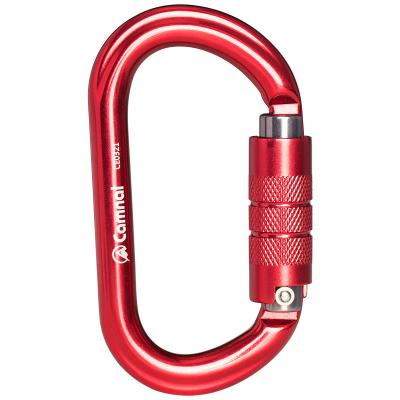 Chine 7075 Aéronautique Aluminium 25KN forme O Carabiner d'escalade de montagne avec certification CE à vendre