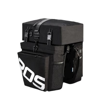 China 42x41x5.5cm Bicycle Tail Bag Saddle Bag-Bike Trunk Seat Bag Travel Double Saddle Bag for sale