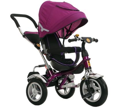 China New Model Polyester Baby Tricycle Stroller Turn Seat Tricycle Baby Stroller for sale