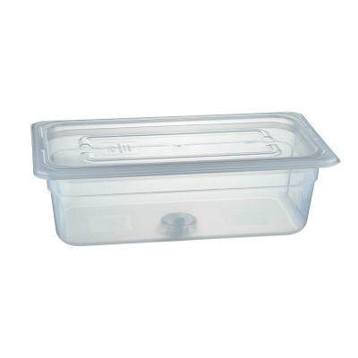 China Hotel Buffet Food Equipment Factory Food Grade PP Material Proprietary Casserole, Suitable Storage Box Container, GN Milky White Hot And Cold for sale