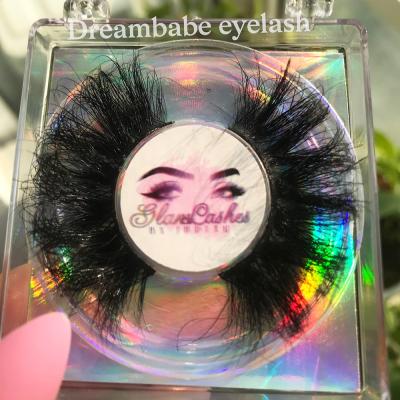 China 3D 5D 25mm Long Natural Eyelashes Mink Lashes Extension Vendor Cosmetics With Packing Box for sale