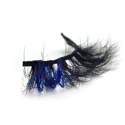 China Makeup Natural Long Lashes Glitter Eyelash Colorful With Star Decorate Vegan 3D Mink Eyelash Bling for sale