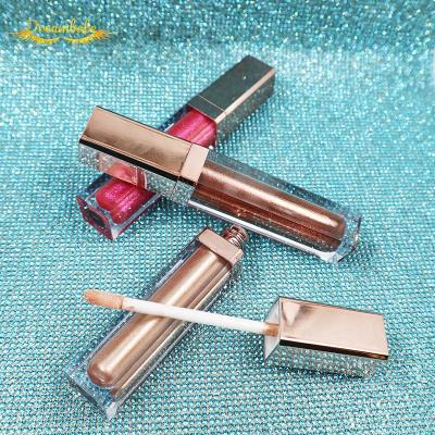 China Waterproof Lip Glitter Annotate Wholesale Matte Base Star Glitter For Fruity Flavor Nourishing Lip Gloss Lip Gloss for sale