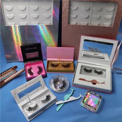 China Wholesale Natural Long Silk Mink Eyelash Mink 3D Effect Lashes False Eyelashes for sale