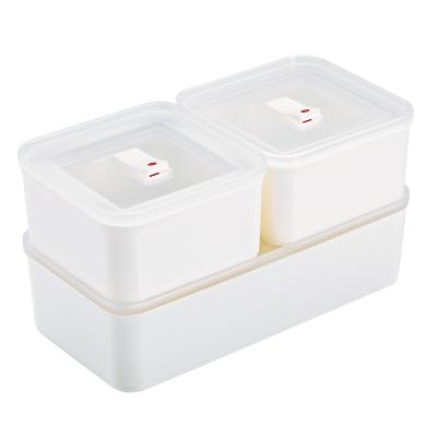 China Sustainable Japanese Style Food Grade Material Plastic Bento Box With Food Container Portable Lunch Box for sale