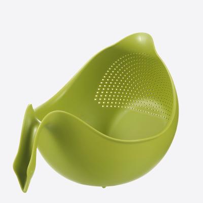 China PP D911 D912 Home Kitchen Fruit Basket Plastic Vegetable Multifunctional Strainer Rice Strainer Hot Selling Products for sale