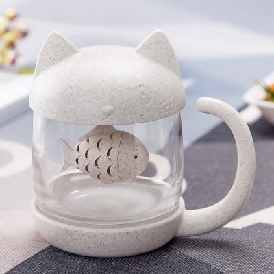 China Hot Sale D783 Cartoon Soak To Filter High Temperature Resistant Tea Cup 250ml for sale