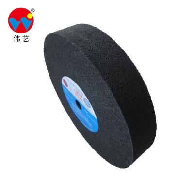 China WEIYI High Quality Stainless Steel Knife WEIYI Black Nonwoven Wheel Polishing Grinding Wheel For Surface Finishing Stainless Steel Work Pieces for sale