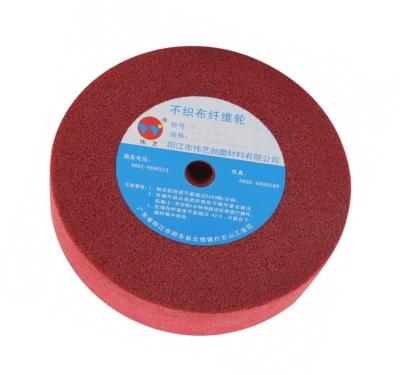 China For Metals Polishing WEIYI Good Quality 180# Black 10*2 Silicone Carbide Non Woven Polishing Wheel Specially For Premium Metal Such As Vacuum Cup for sale