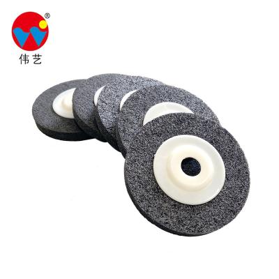 China For Workpiece Welding WEIYI 4 Inch 13mm Black Silicon Carbide Polishiing Deburring Disc for sale