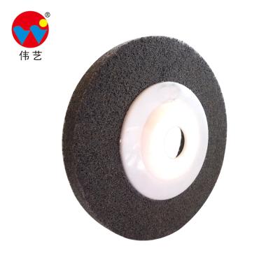 China For Workpiece Welding WEIYI Stunning Black Nonwoven Polishiing Disc 120# 7P X 4 Inch Thickness Abrasive Disc Polishing Wheel Finish Wheel. 13mm diameter for sale