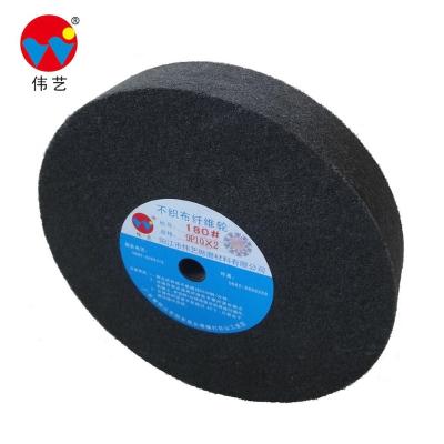 China Stainless steel knife High quality black non-woven wheel polishing wheel grinding wheel for suface finishing of stainless steel workpieces for sale