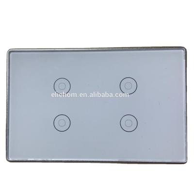 China Lightweight standard control SAA zigbee wall switch with metal frame google home zigbee switch for sale