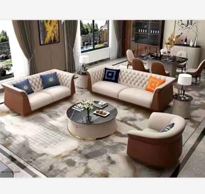 China Modern PU Leather Two Seat Bed Design Custom Assembled Living Fabric Packing Room Pcs Three Seat Sofa for sale