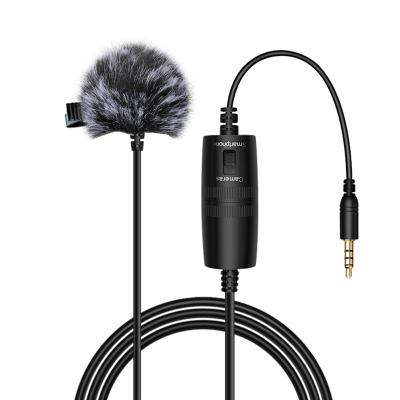 China Wireless microphone lapel collar cable lavalier microphone for church singing broadcasting lavalier microphone for sale