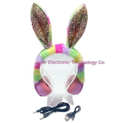 China 2022 Hot Durable BT Headset Long Hair Rabbit Ear Wireless Headset For Mobile Phone Connection Gaming Wireless Headset for sale