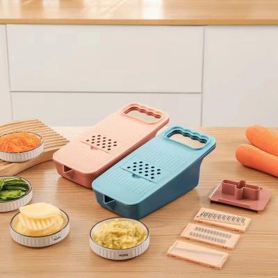 China Multi Functional Onion Veggie Dicer Mandoline Cutter Mandoline Cutter Food Mutifuction Cutter Quick Manual Vegetable Cleaver for sale