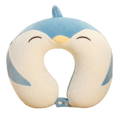 China Hot Selling Kawaii Memory OEM Travel Neck Pillow Plush Funny Animal Memory Foam U Shape Travel Custom Pillow For Car for sale