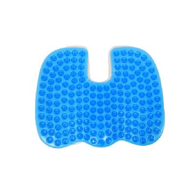 China Anti-Static Hot Sell Gel Seat Cushion Hot Sale Coccyx Support Gel Summer Memory Foam Gel Cooling Orthopedic Cool Cushion In Office for sale