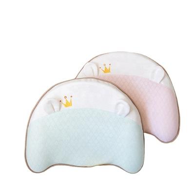 China Best Selling Anti-static Flat Head Shaping Memory Foam Newborn Baby Pillow Newborn Flat Head Pillow For Little Baby for sale