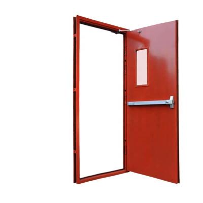 China China Modern Steel Fire Exit Metal Door With Panic Push Bar Exterior for sale