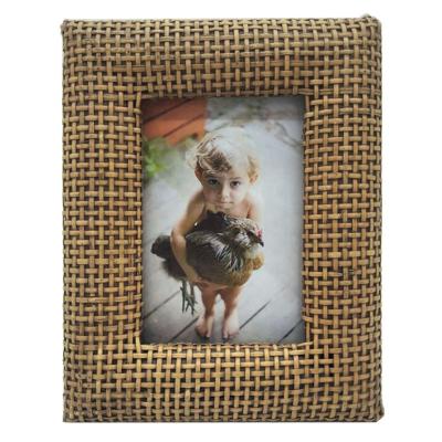 China Custom Woven Home Decoration Picture Frame Decoration Photo Frame for sale