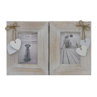 China Home Decoration Photo Frames Openings Wooden Hinged Desktop Display Home Table Decor for sale