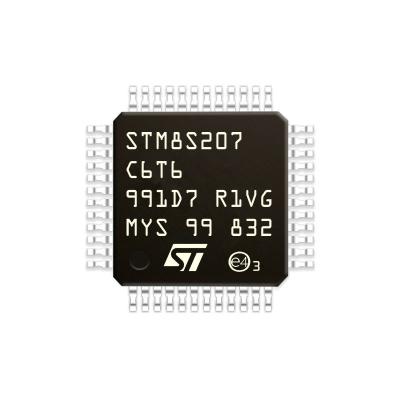 China Fast delivery of new STM8S207C6T6 STM8S207 standard original package LQFP-48 STMICROELECTRONICS microcontroller for sale