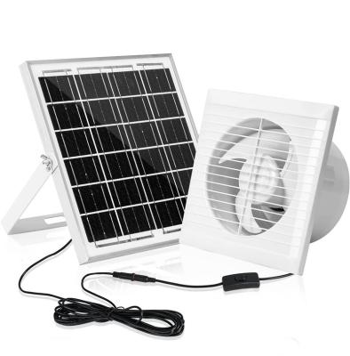 China Hotels 12V DC Exhaust Fan Poered By 8W / 17W Solar Panel for sale