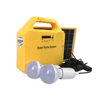 China Home Solar Generator For Home Use Mini Solar Home Lighting Kit Solar DC Led Lights Bulbs Rechargeable Led Solar Power Storage for sale