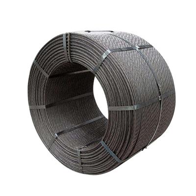 China Industrial ASTM A416 12.7 mm 15.2mm 7 Cable PC Steel Wire For Bridge Construction Prestressed for sale