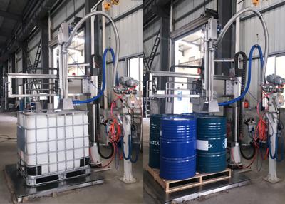 China 25L/60L/200L/IBC Semi Auto Ex-Proof Liquid Pallet Filling Machine for sale