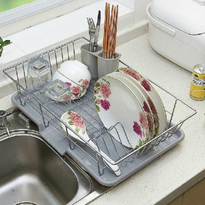 China Durable Kitchen Dish Rack Kitchen Organizer Stainless Steel Dish Rack for sale