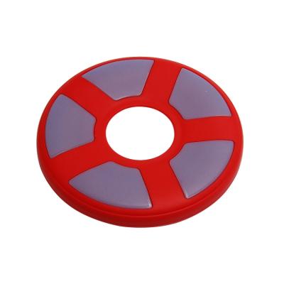 China Viable Safety Pet Training Disc Dog Playing Silicone Material Different Color Luminous Pet for sale