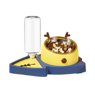 China High Quality Non-slip Automatic Pet Food Slow Feeding Bowl Multi Functional Removable Dog Cat Slow Feeding Bowl for sale