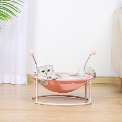 China Soft Breathable Mesh Cloth Pet Cooling Small Animals? Sleeping Bed Room Map Cat Hammock Suction Cup Window Indoor Hammock for sale